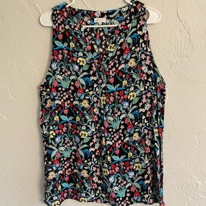 Floral sleeveless tank top
